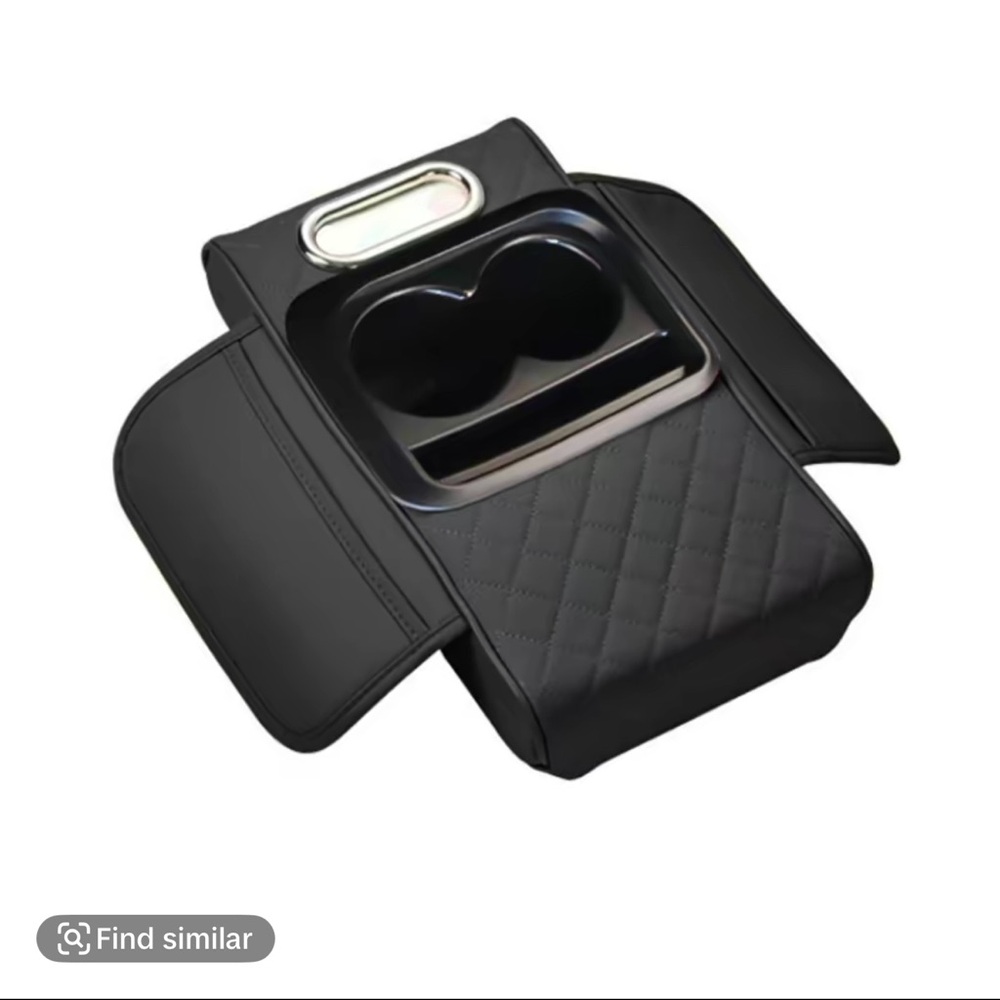 Black Car Organizer with Cup Holders